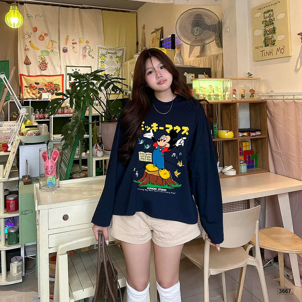 Áo thun boxy tay dài hoạt hình Chuột Miucho 3667_thumbnail_4