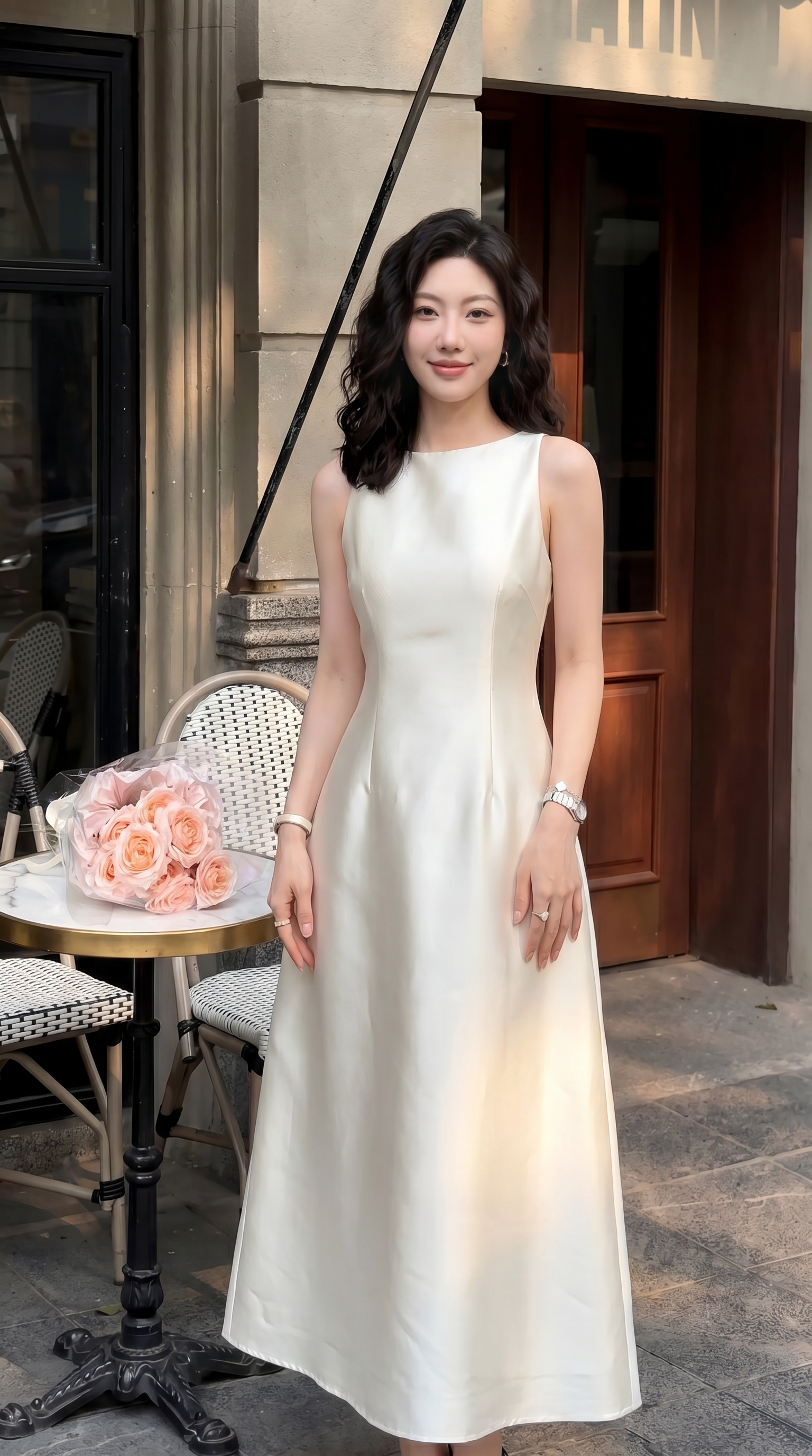 Đầm Kem Thanh Lịch-MV075