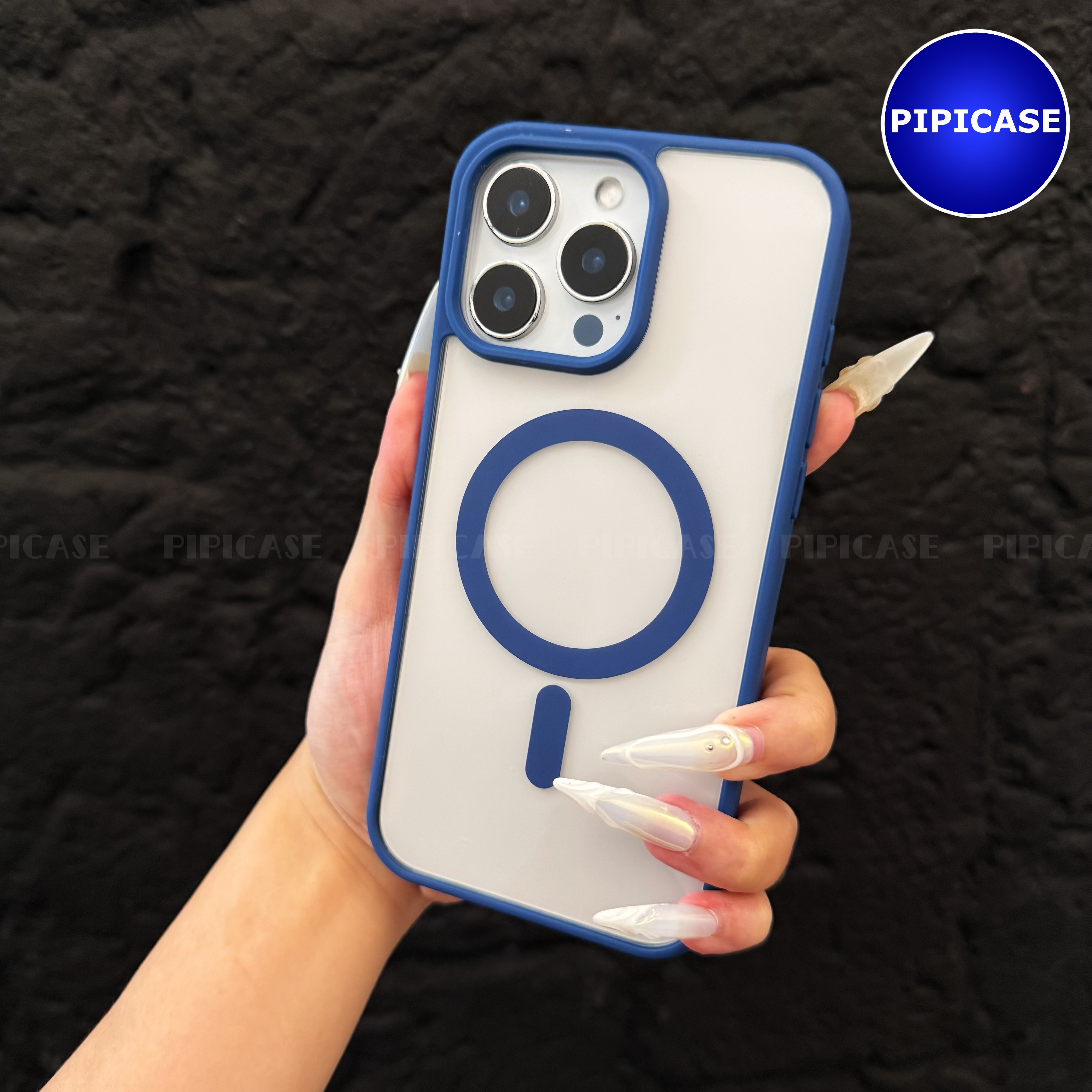 Ốp Lưng iPhone 16 Pro - Chic - Xanh Dương