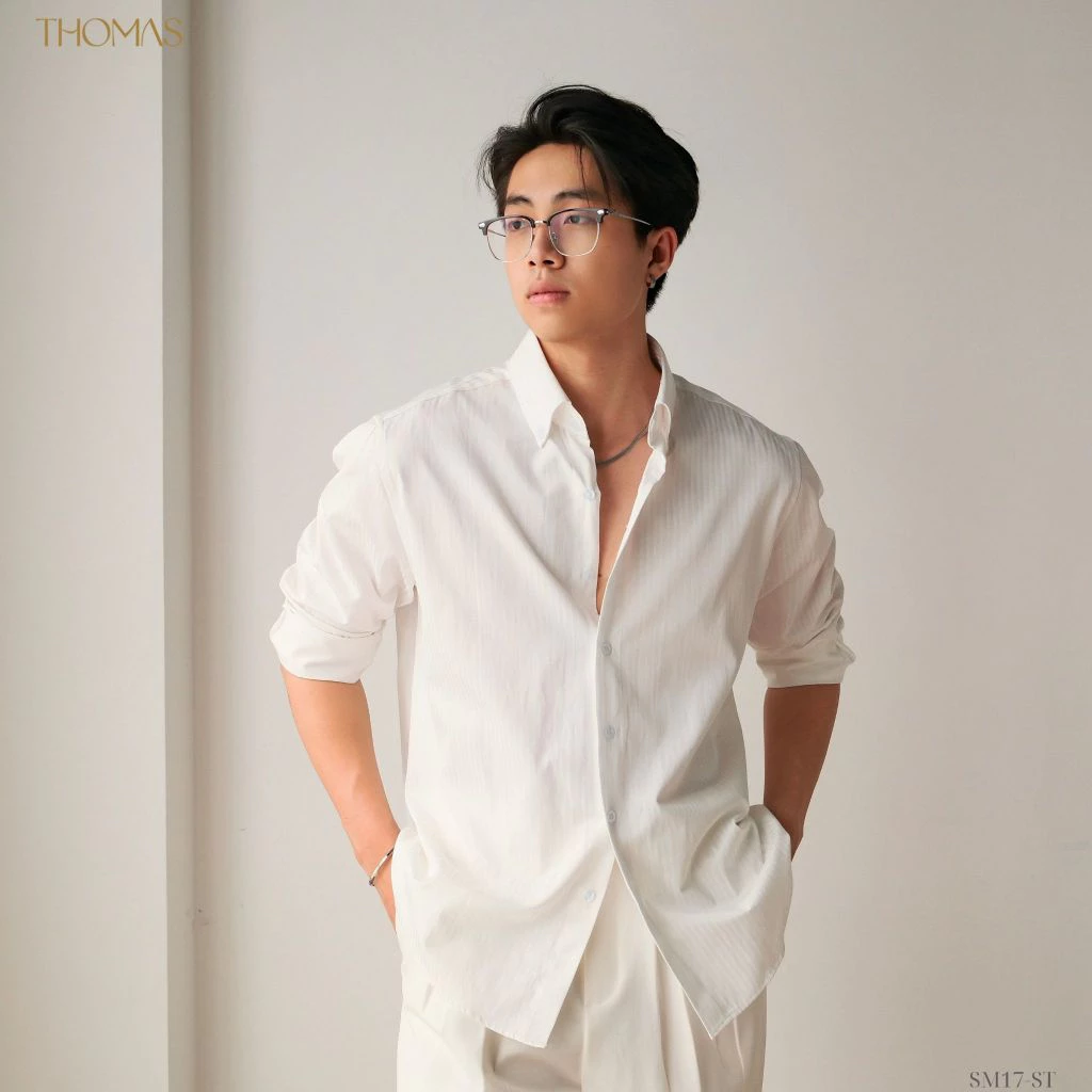 Áo Sơ Mi Dài Tay Enzo Vải Oxford Cổ Button Down Form Relaxed_thumbnail_20