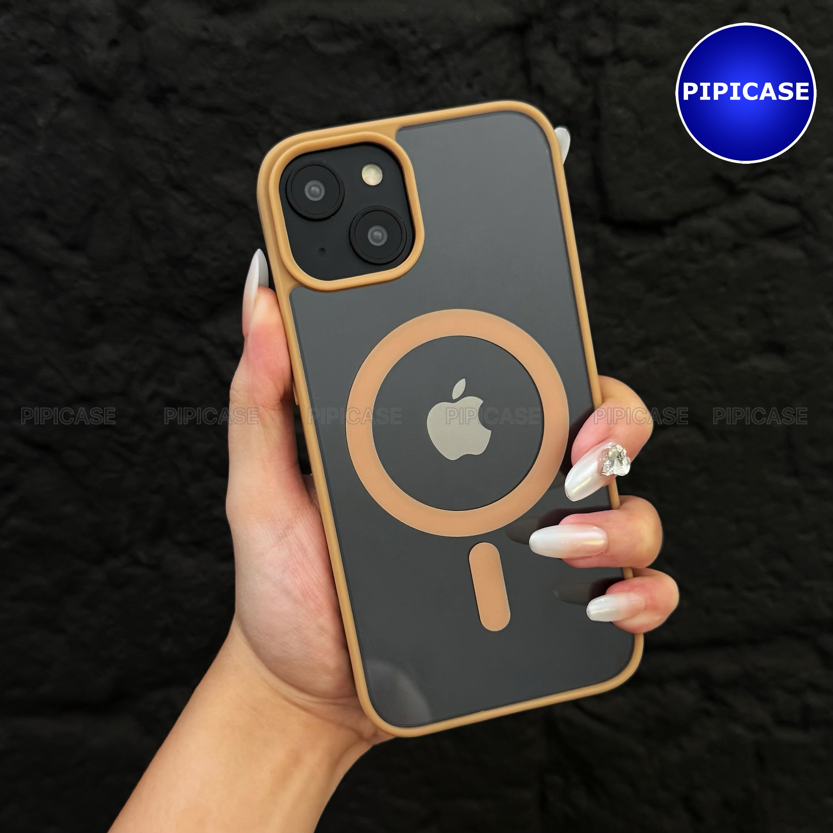 Ốp Lưng iPhone 15 Plus - Chic - Nâu Nhạt_thumbnail_17