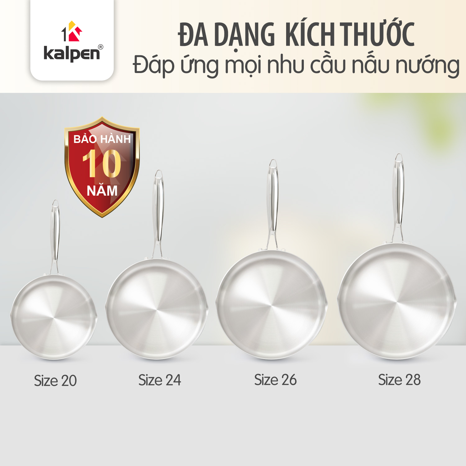 Chảo đúc liền khối có miệng rót, không vung kính bằng inox 304_thumbnail_8