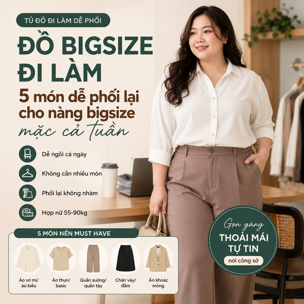 Đồ Bigsize Đi Làm: 5 Món Phối Lại Cả Tuần | VBD