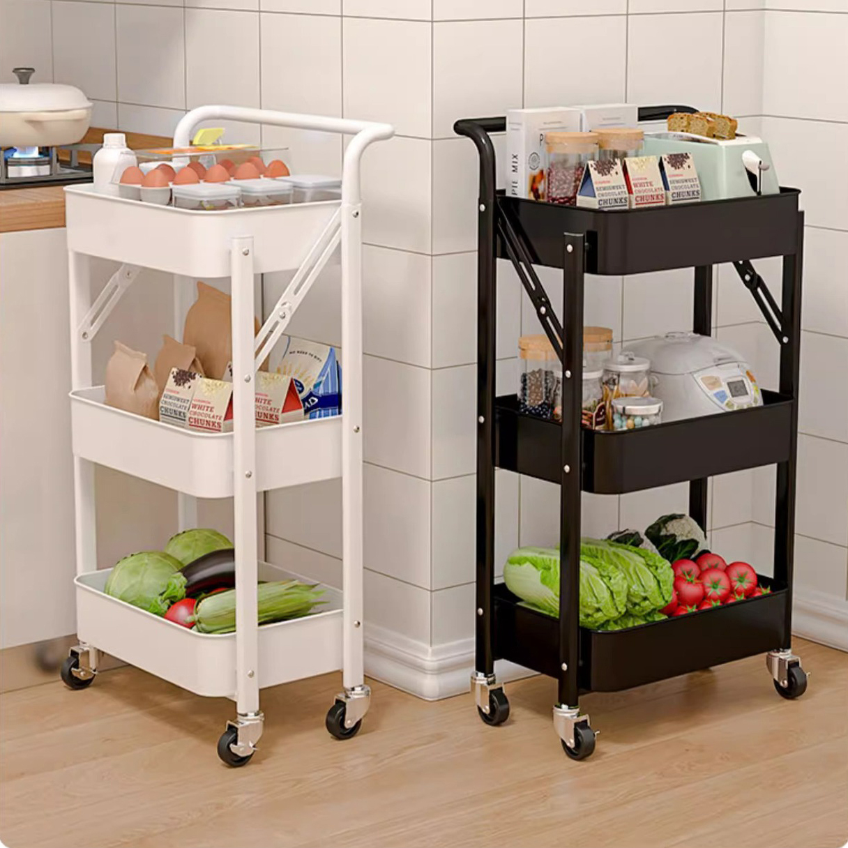 Kệ 3 tầng gấp gọn có bánh xe_thumbnail_2