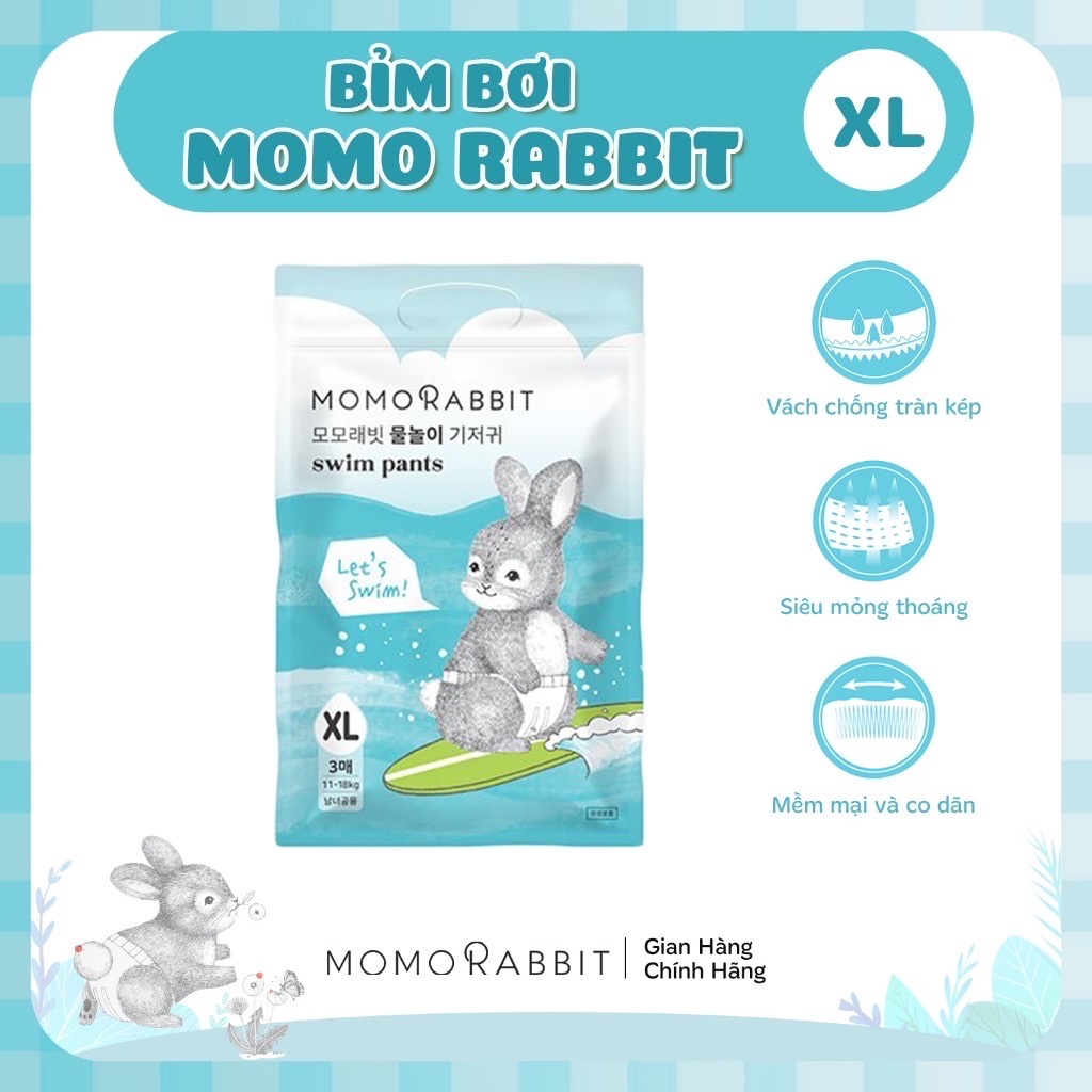 Bỉm quần bơi Momo Rabbit  Hàn Quốc (3c/bịch)_thumbnail_1