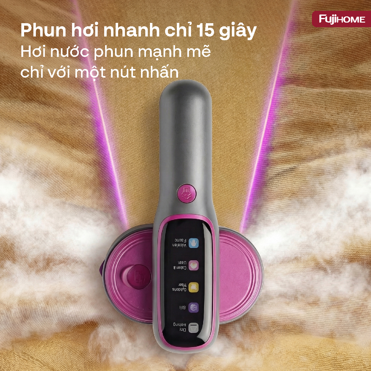 Bàn là (bàn ủi) hơi nước cầm tay Fujihome SI718AB ( chọn là theo loại vải )_thumbnail_4