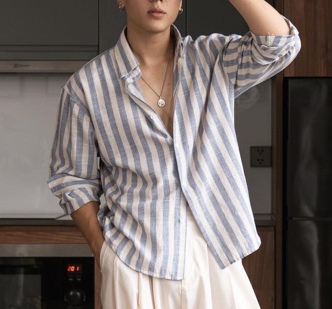 Áo Sơ Mi Dài Tay JackSon Vải Linen Form Relaxed