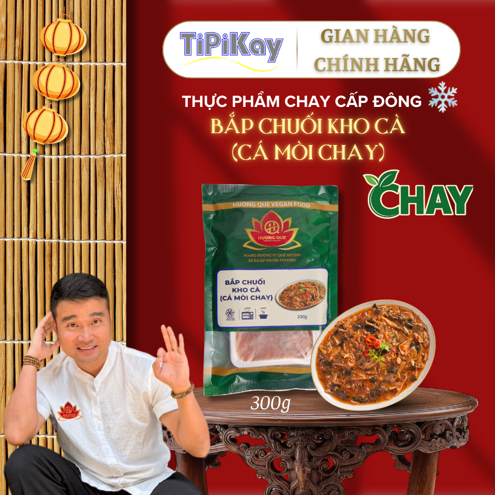 [Đông Lạnh] Bắp Chuối Kho Cà (Cá Mòi Chay) 300g TPBCKC300CMC