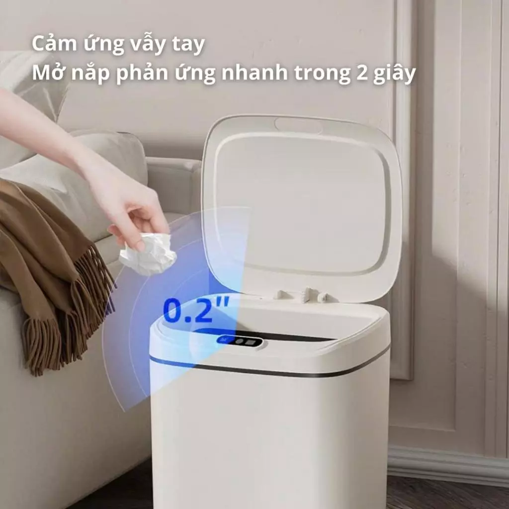 Thùng rác cảm biến thông minh 12/14/16L – nắp tự động, chống mùi, chống nước_thumbnail_4