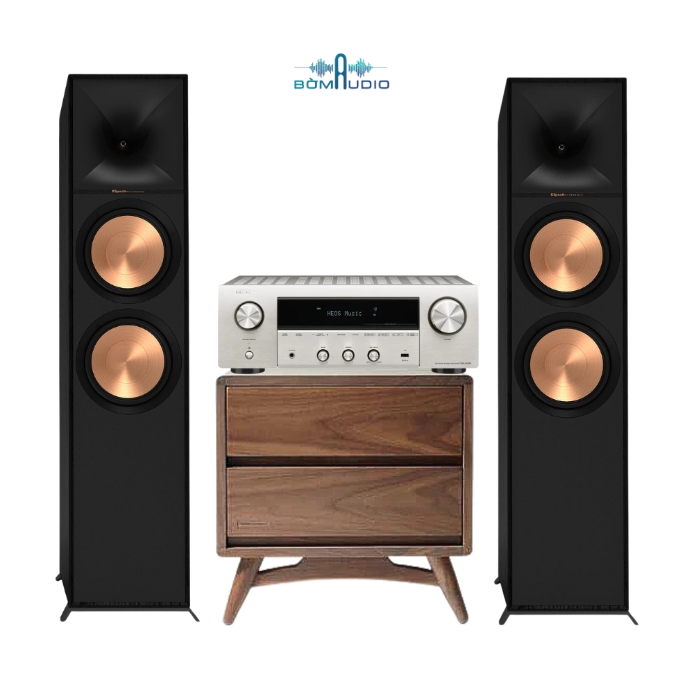 Combo Amply DENON DRA-800H + Loa Cột KLIPSCH R-800F - B83