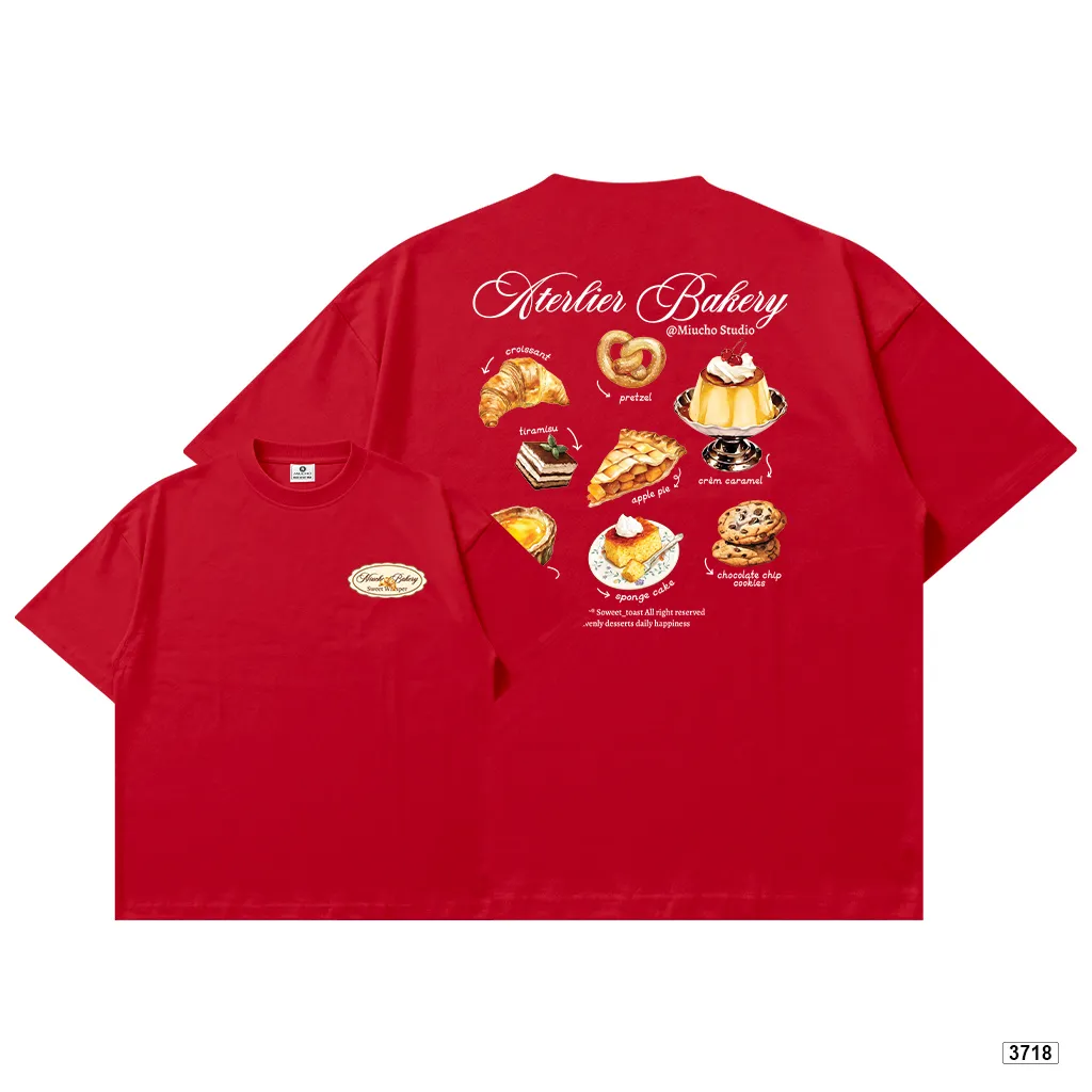 Áo thun unisex form boxy chất thoáng mát Miucho Bakery 3718_thumbnail_14