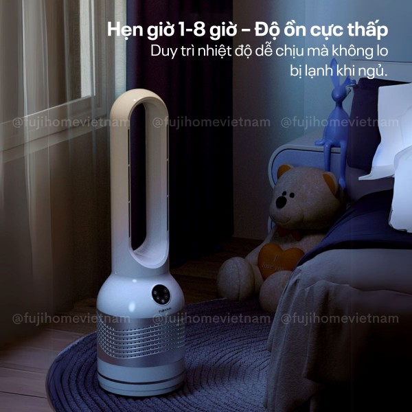Quạt không cánh lọc không khí HEPA, khử khuẩn Anion + UV kết nối WIFI Fujihome BF22-HEPA_thumbnail_5