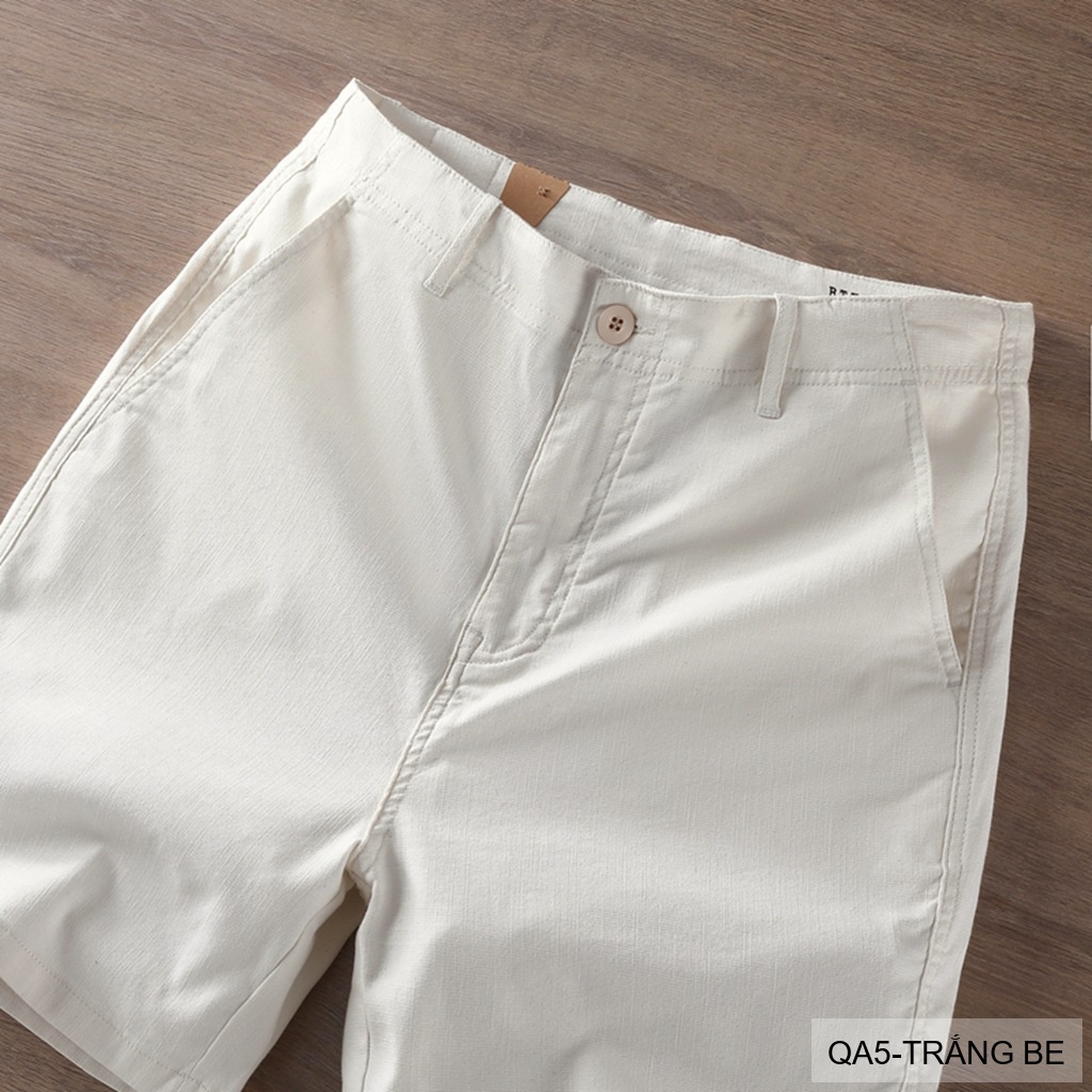 QA5 - Quần short nam ống đứng co giãn thời trang mùa hè chất vải lanh thoáng mát_thumbnail_13