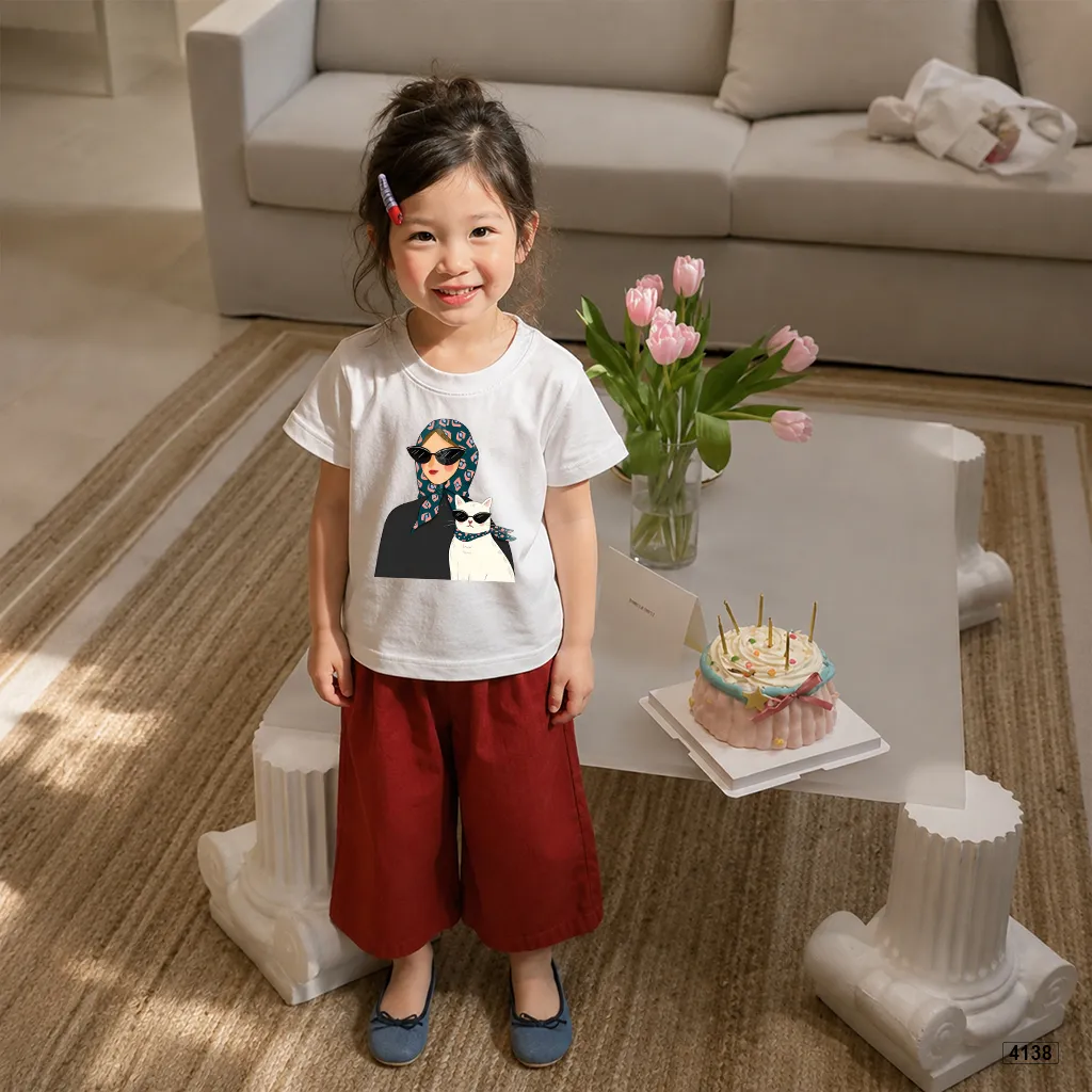 Áo thun trẻ em mèo con cá tính Kado 4138_thumbnail_2