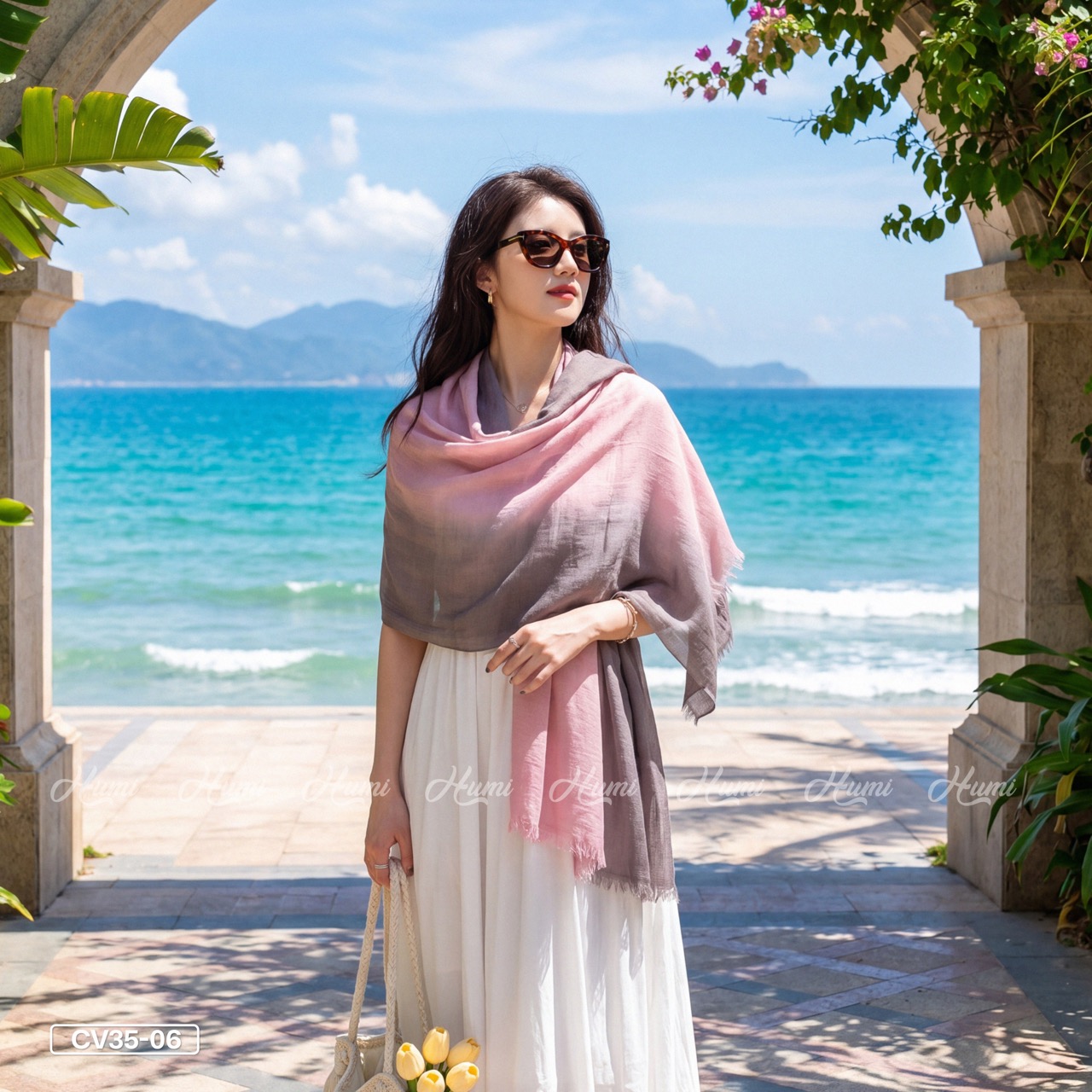 KHĂN COTTON PHA MÀU CHO NỮ (CV35-06)_thumbnail_8