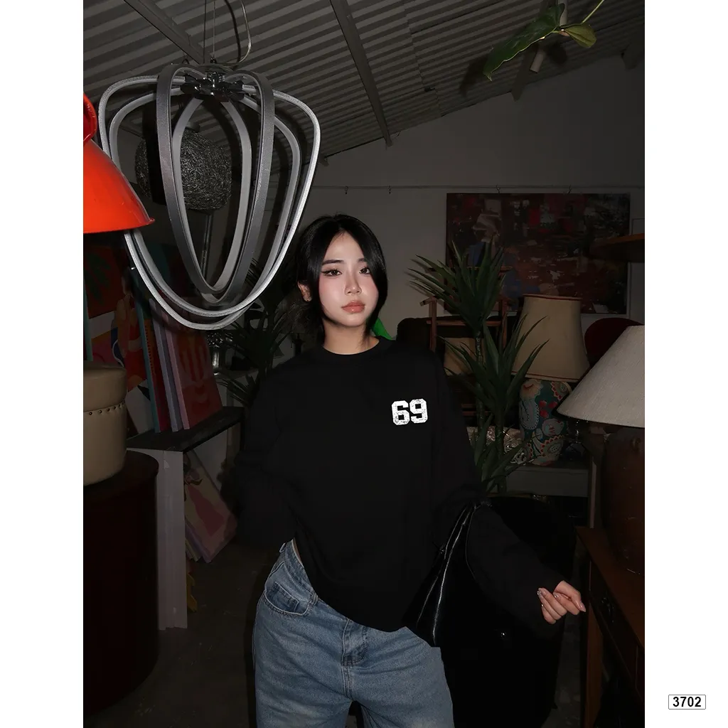 Áo thun nam nữ boxy tay dài basic Miucho 3702_thumbnail_3