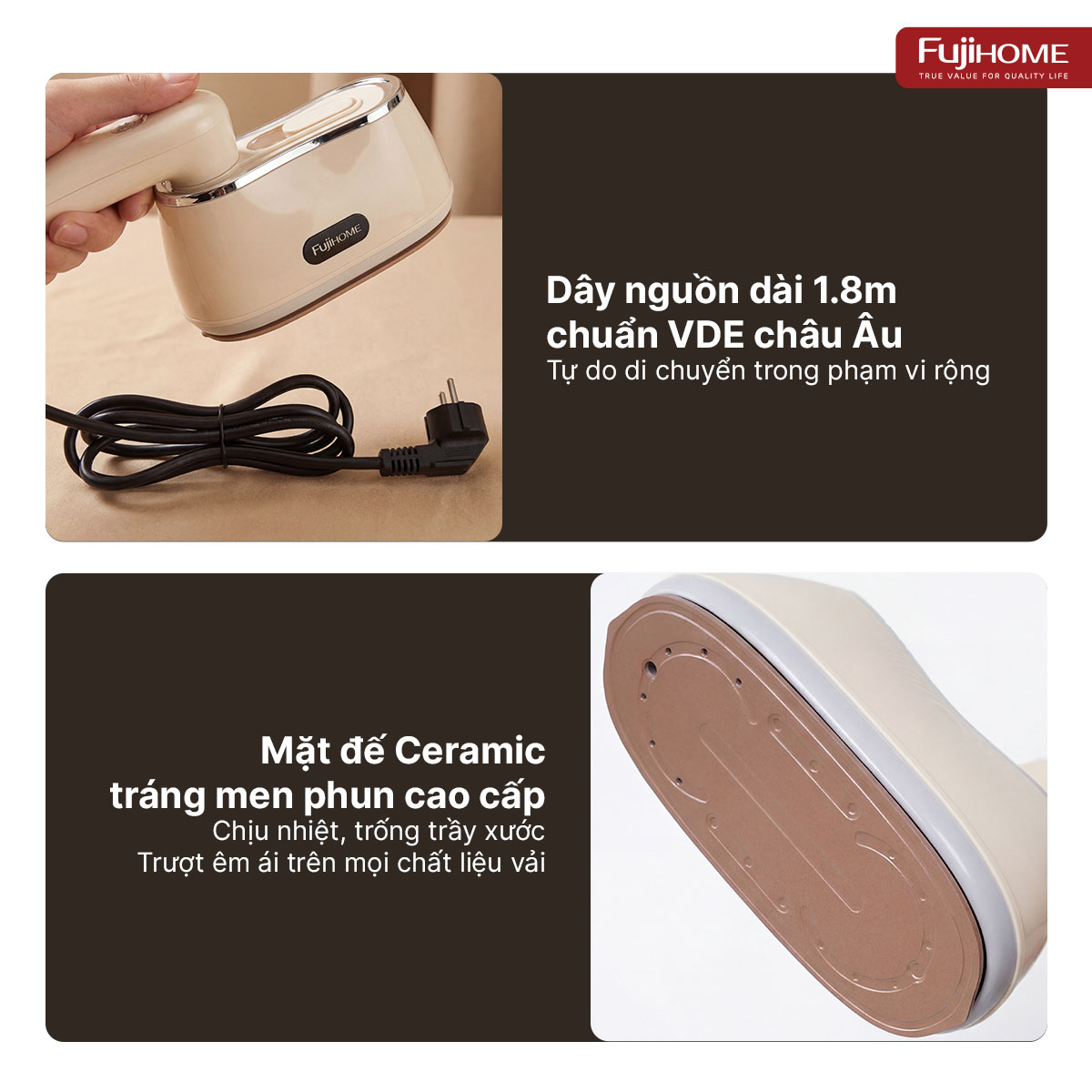 Bàn là (Bàn ủi) hơi nước cầm tay gấp gọn Fujihome SI200DC_thumbnail_5