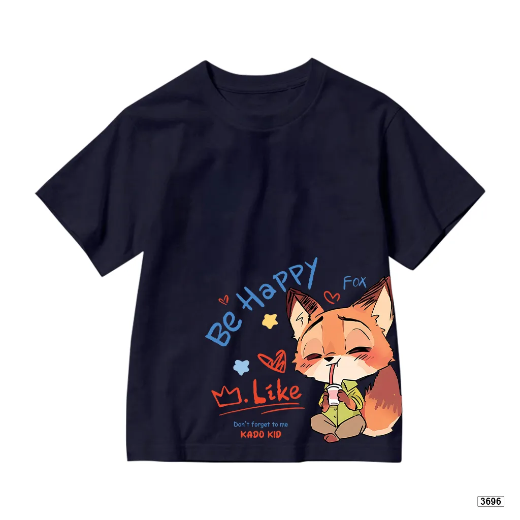 Áo thun bé trai bé gái form rộng hoạt hình Cáo Kado 3696_thumbnail_10