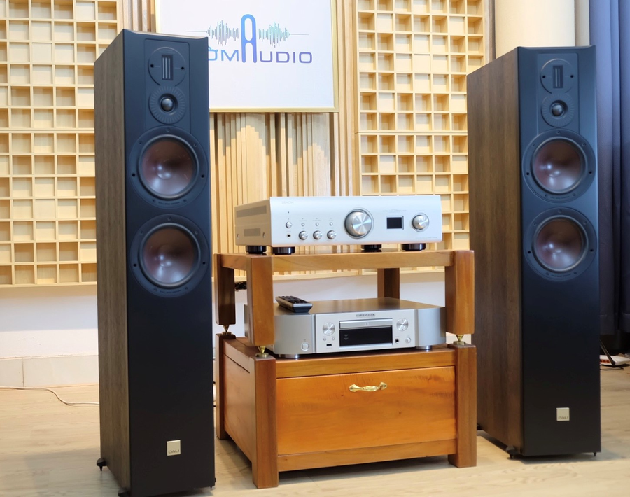 Hình ảnh chụp thực tế Combo Denon PMA- 1700NE + Loa Loa Dali Opticon 6 MK2 tại Bờm Audio