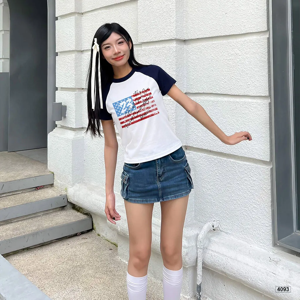 Áo babytee phối tay phong cách cá tính Miucho 4093_thumbnail_4