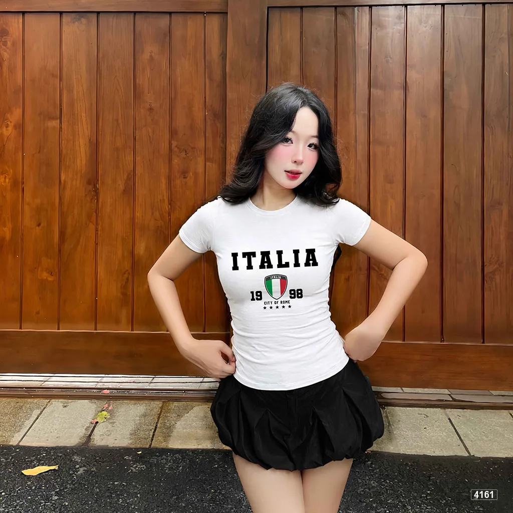 Áo thun form ôm body tôn dáng Italia street style Beezy 4161_thumbnail_3