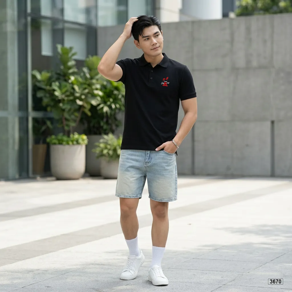 Áo polo nam chất cá sấu dày dặn đứng form Polux 3670_thumbnail_3