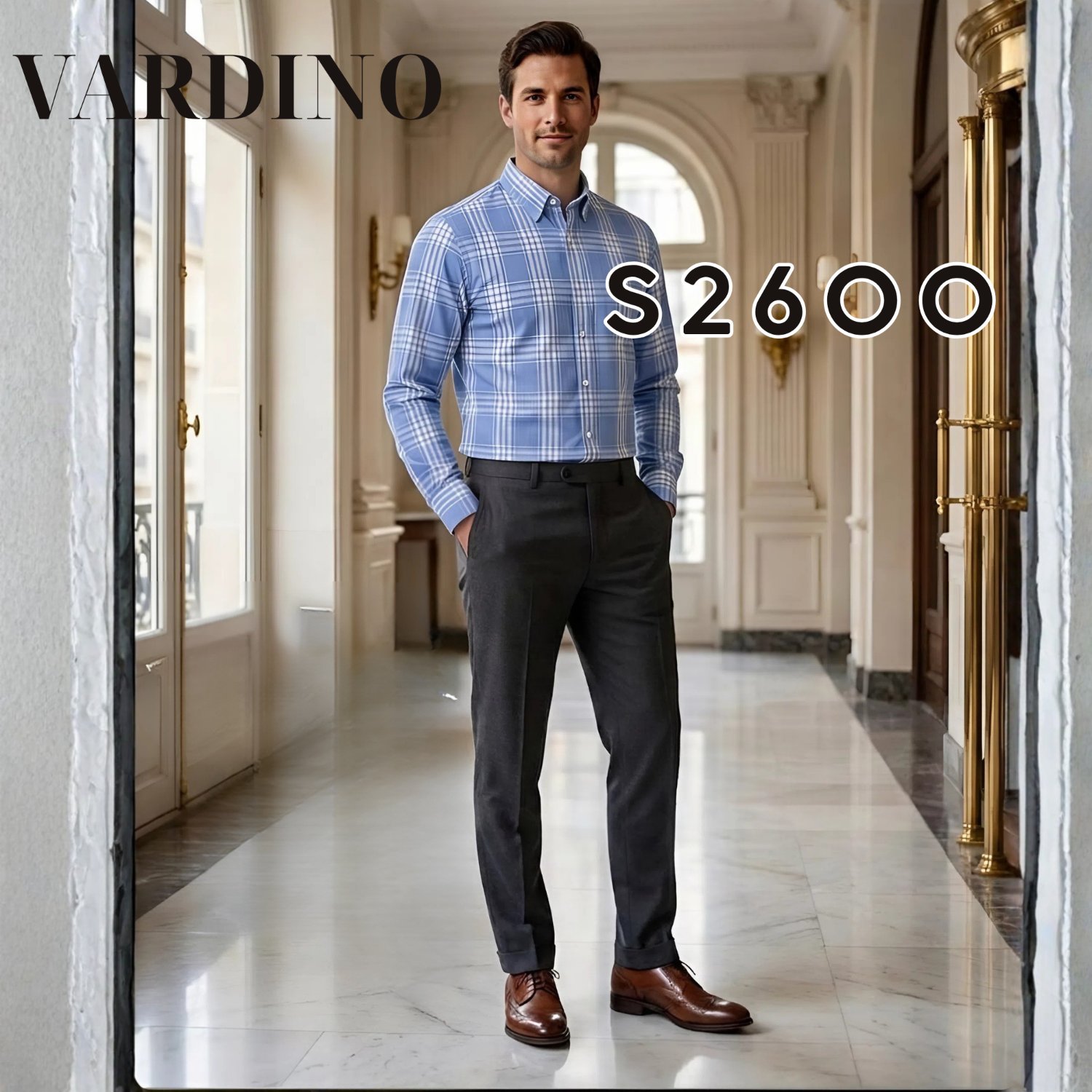 Sơ mi kẻ dài tay Vardino S2600_thumbnail_4