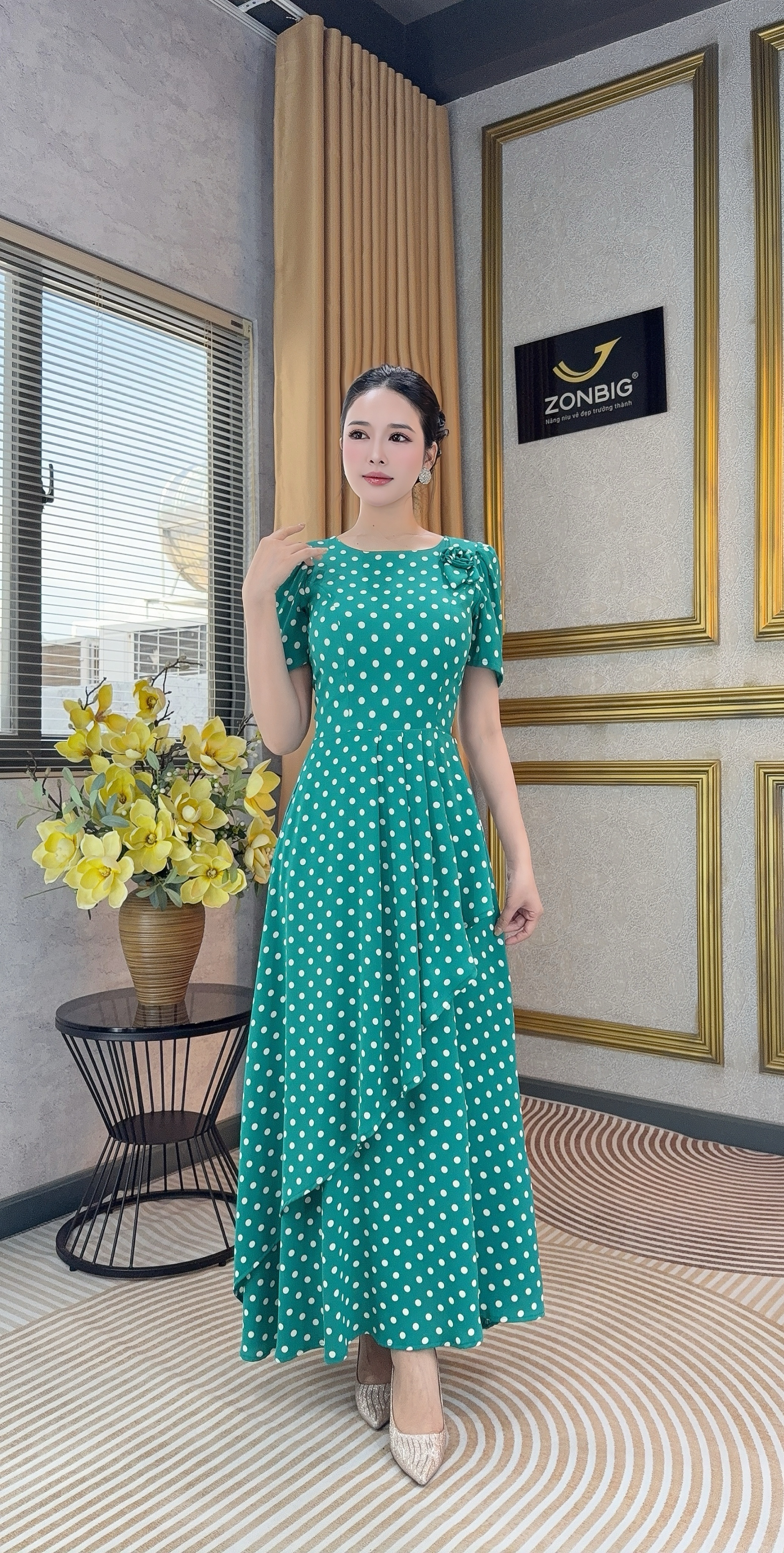 Đầm xòe - Y2154 - Thương hiệu ZONBIG