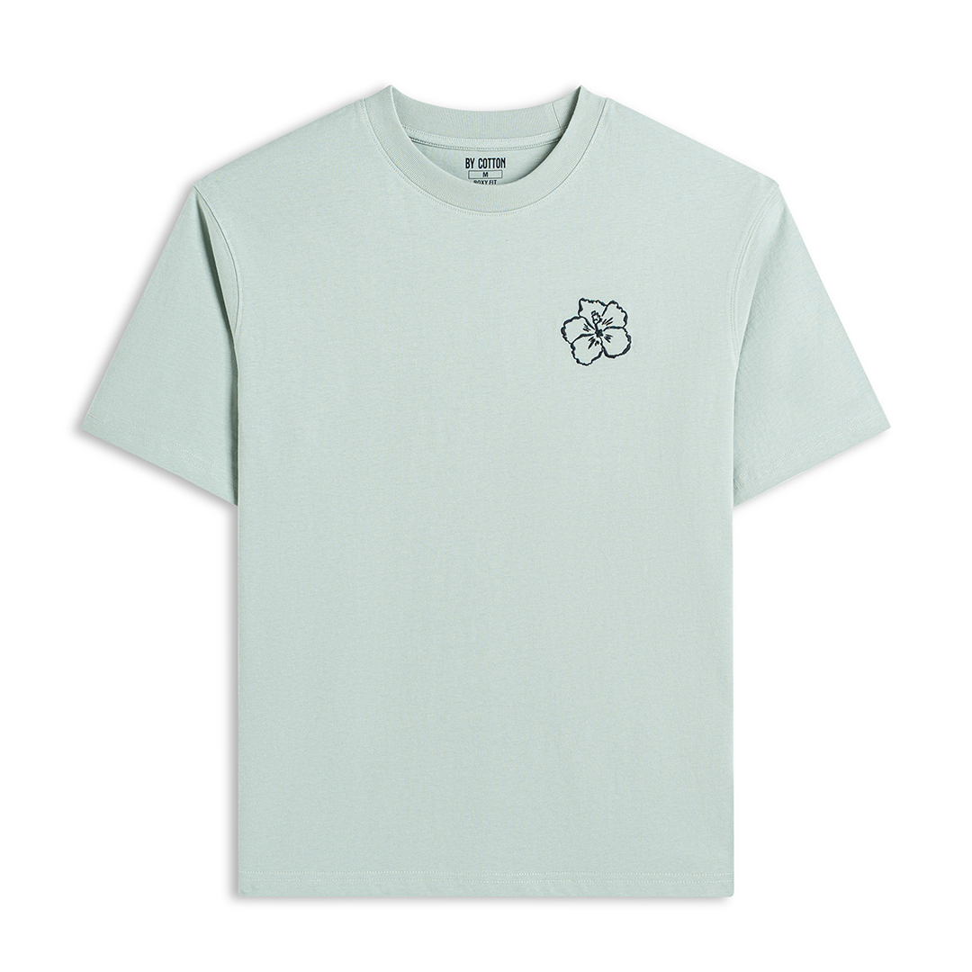 Áo Thun Cotton In Góc Ngực San Diego Form Boxy