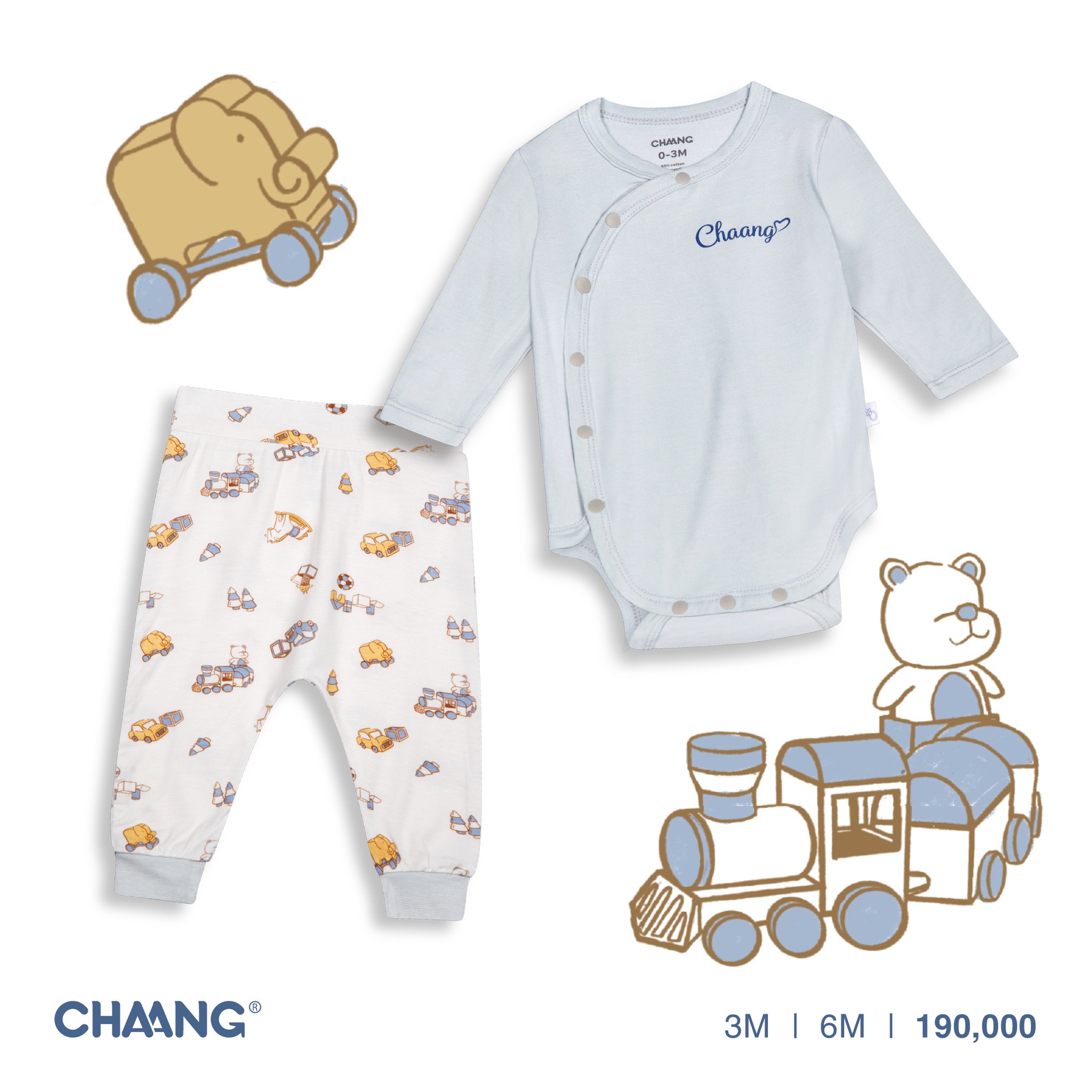 Bộ body kèm quần Active CHAANG