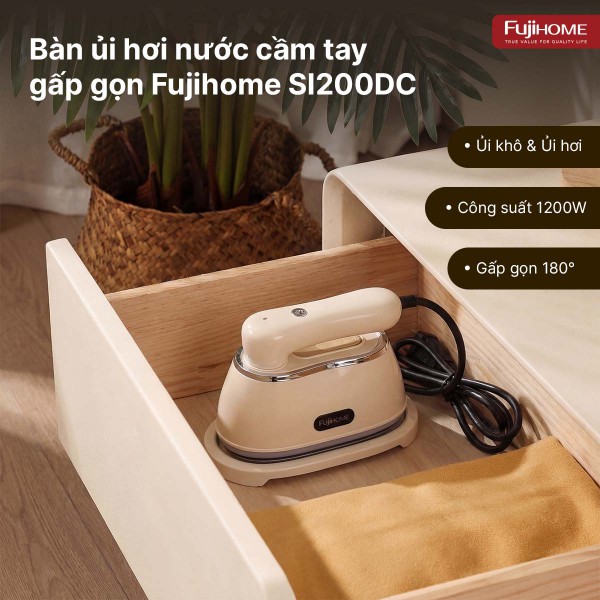 Bàn là (Bàn ủi) hơi nước cầm tay gấp gọn Fujihome SI200DC_thumbnail_7
