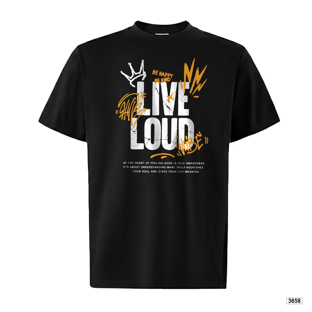 Áo thun form rộng chất thoáng mát Live Loud TeePrint 3658_thumbnail_8