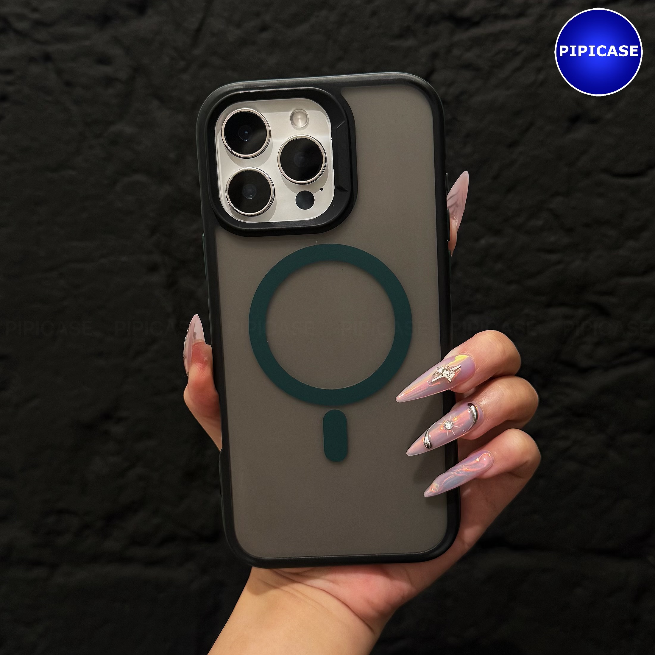 Ốp Lưng iPhone 15 Pro Max - Map - Xanh Rêu_thumbnail_8