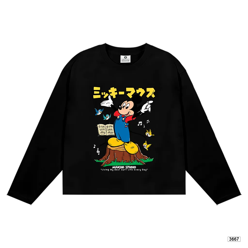 Áo thun boxy tay dài hoạt hình Chuột Miucho 3667_thumbnail_7