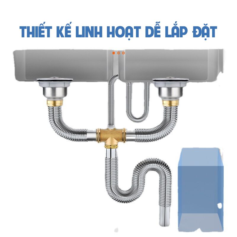 Bộ xi phông 2 hố