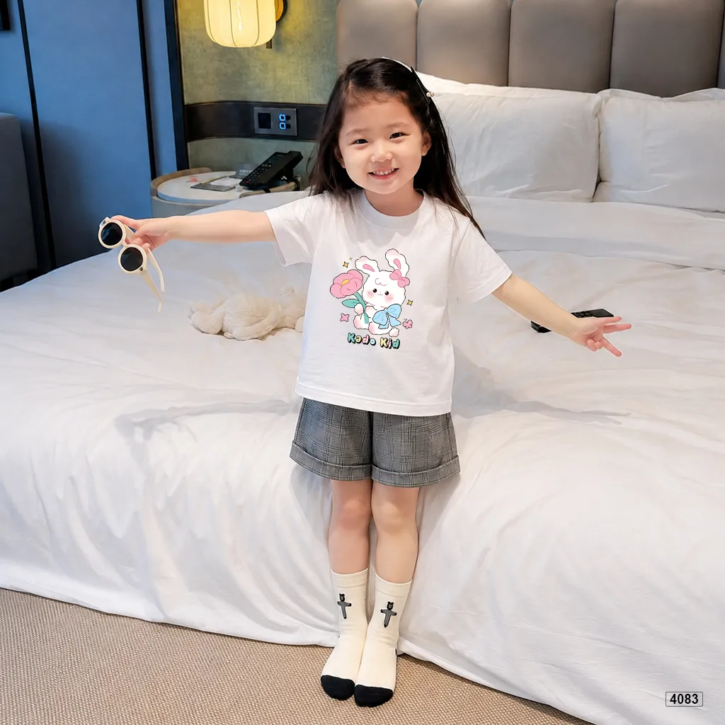 Áo thun bé gái Thỏ và hoa xinh xắn Kado 4083_thumbnail_3