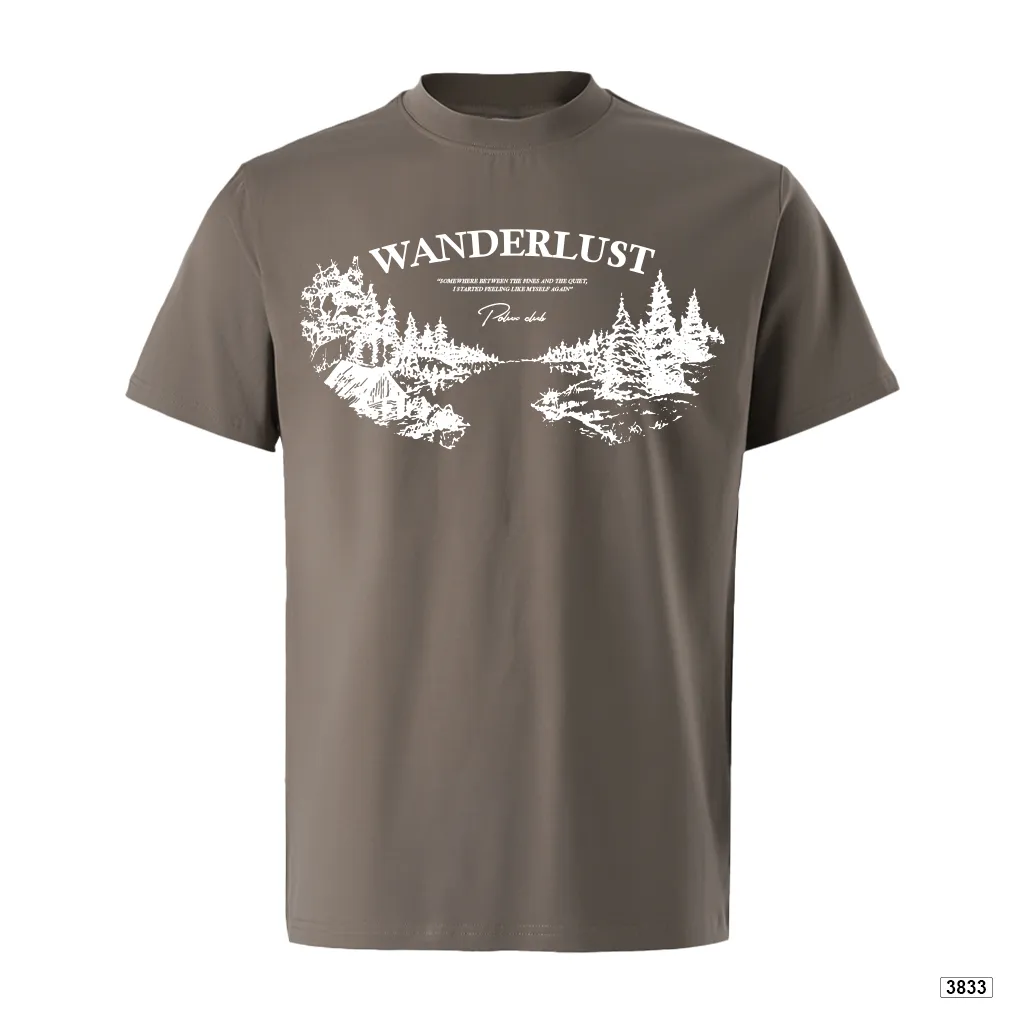 Áo thun nam Wanderlust aesthetic phong cách tối giản Hàn Quốc dễ phối Polux 3833_thumbnail_16