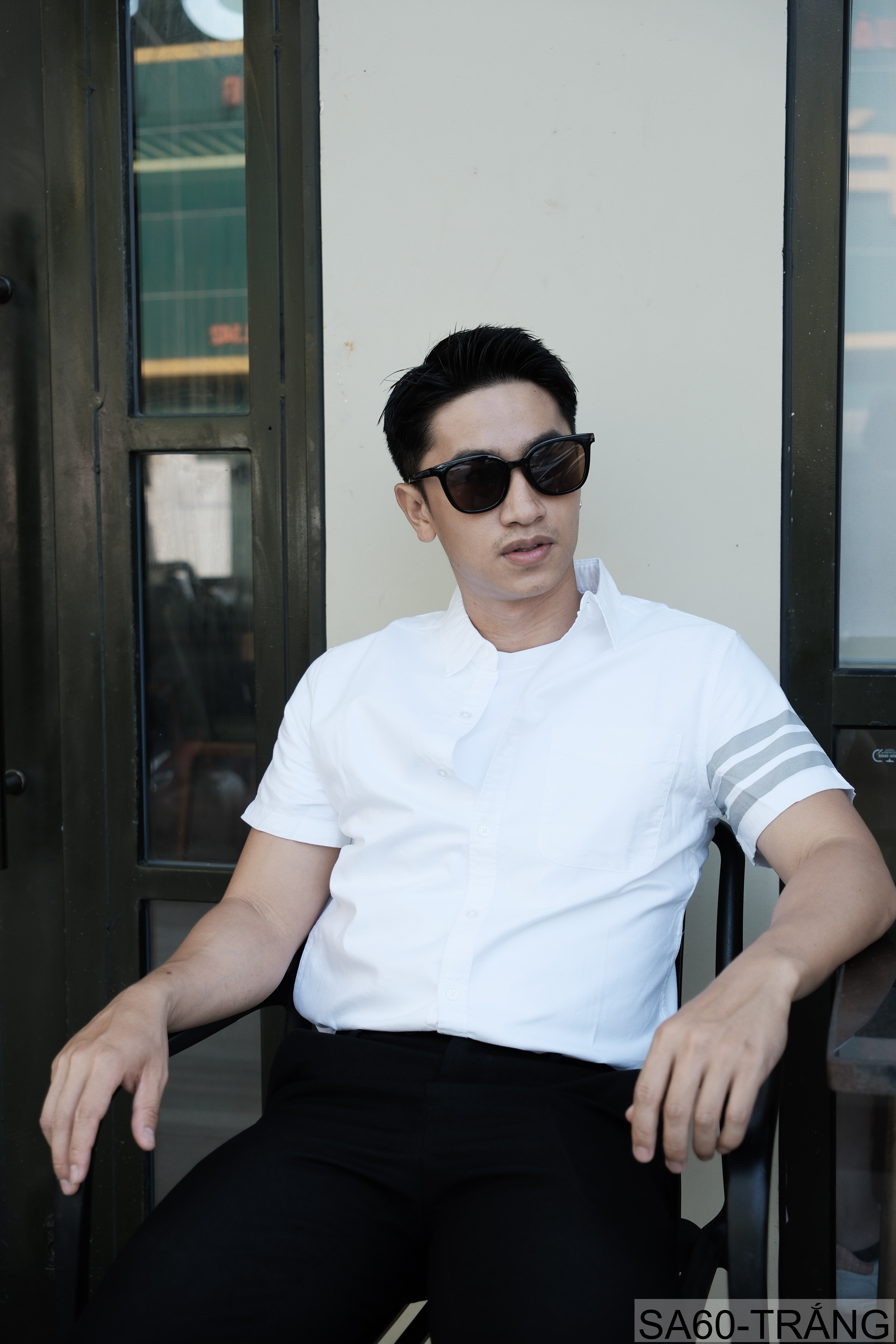 SA60 - Áo Sơ Mi Nam Tay Ngắn Phong Cách Nhật Bản Chất Cotton Thoáng Mát Đa Dụng_thumbnail_7
