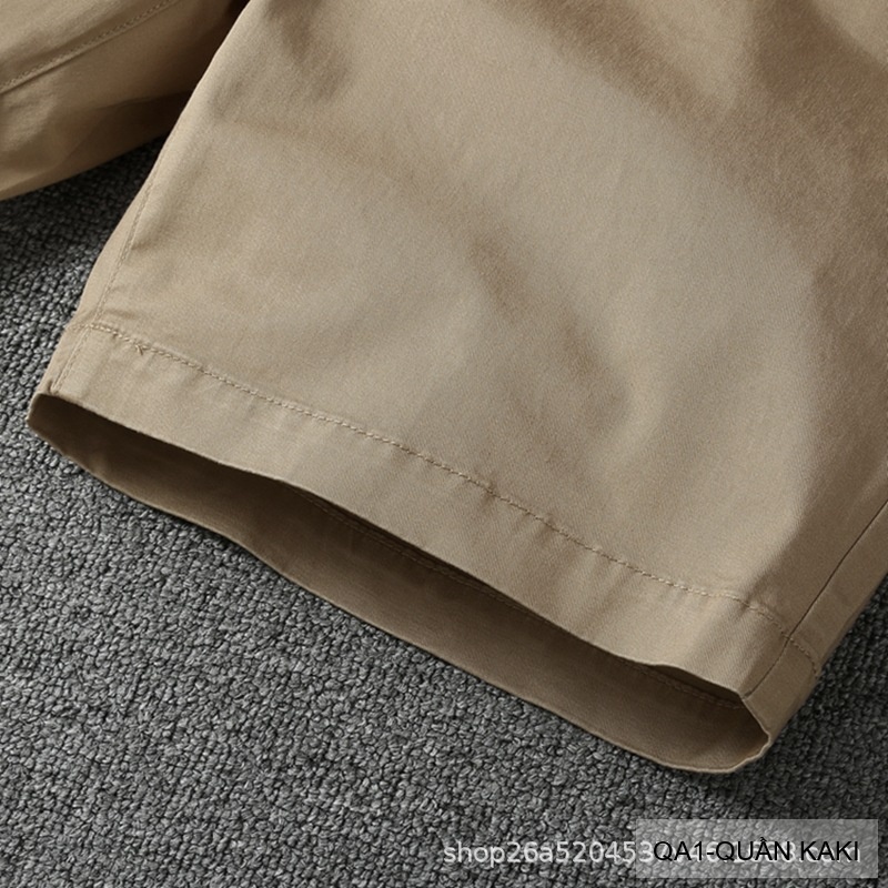 QA1 - Quần short nam ống rộng co giãn, chất cotton thoáng mát, phong cách Nhật Bản mùa hè_thumbnail_19