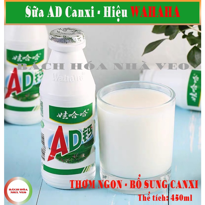 Sữa AD Canxi Hiệu WaHaHa, Tốt Cho Sức Khỏe, Bổ Sung Canxi - 220, Hàng Chuẩn, Date Mới_thumbnail_2