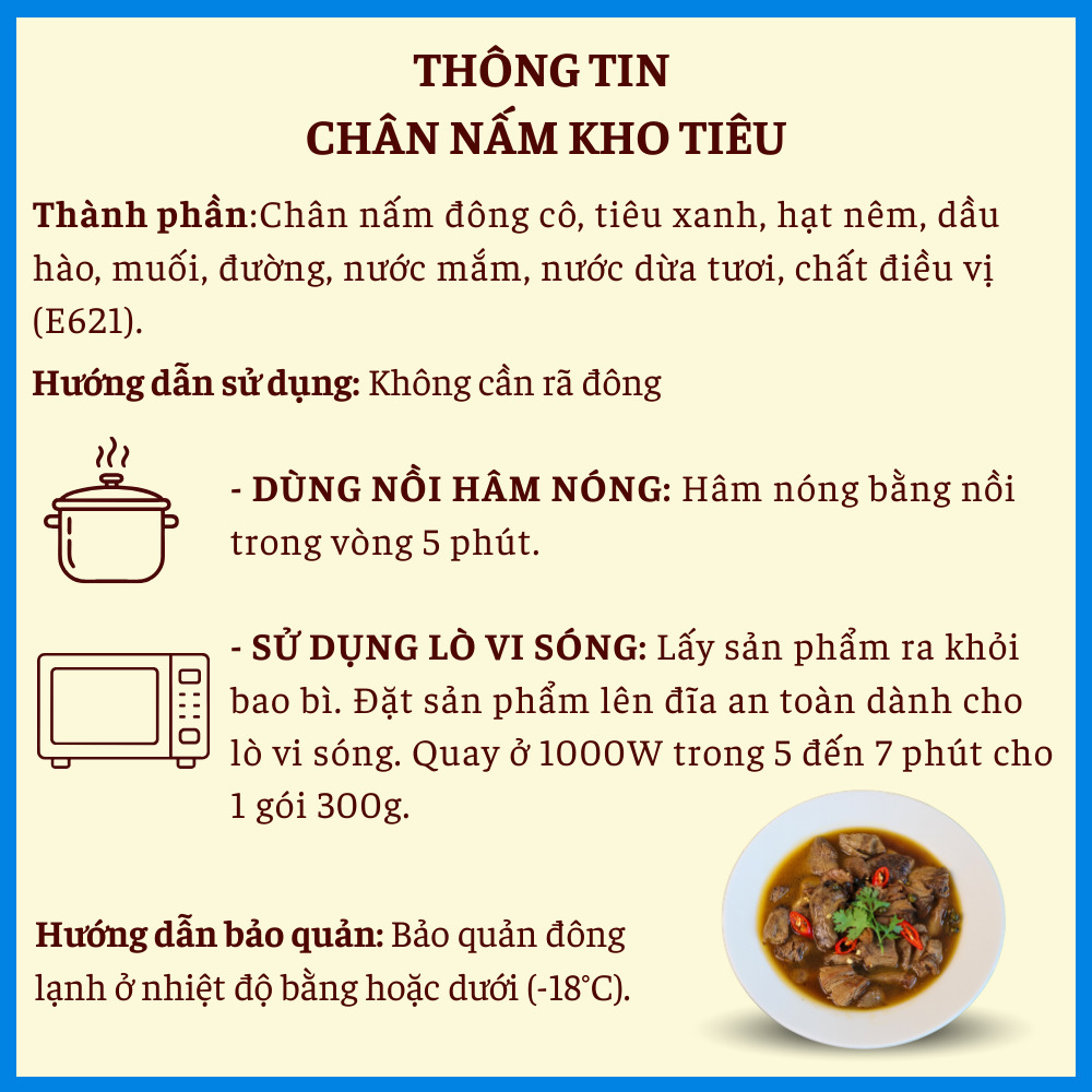 [Đông Lạnh] Chân Nấm Tàu (Chân Nấm Kho Tiêu) 300g_thumbnail_2