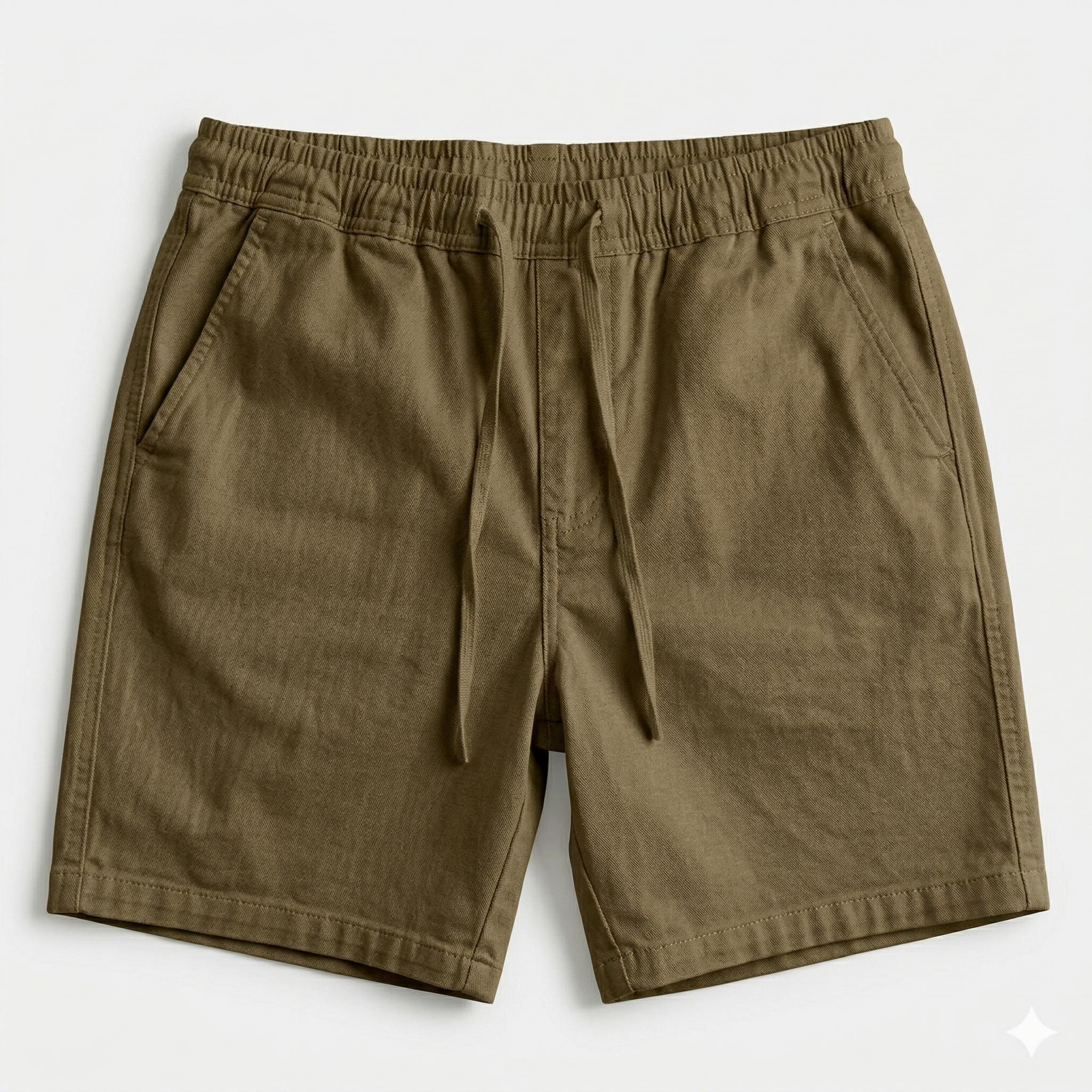 REFINED KAKI SHORT - BROWN