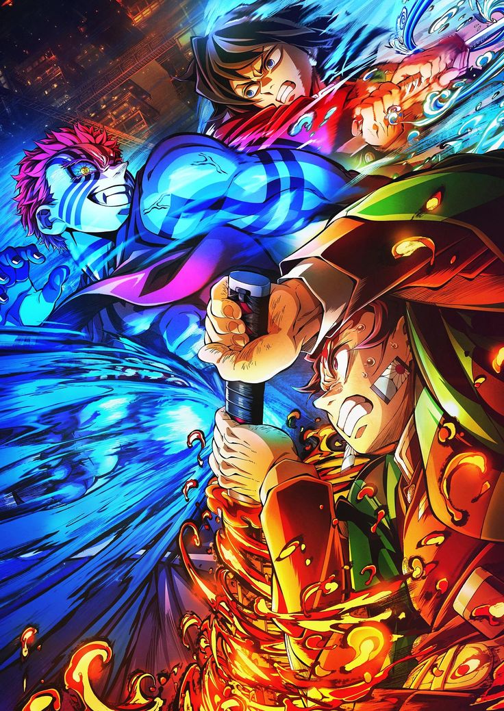 Tanjiro vs Akaza Inferno Water Clash — ANM-KNY-247