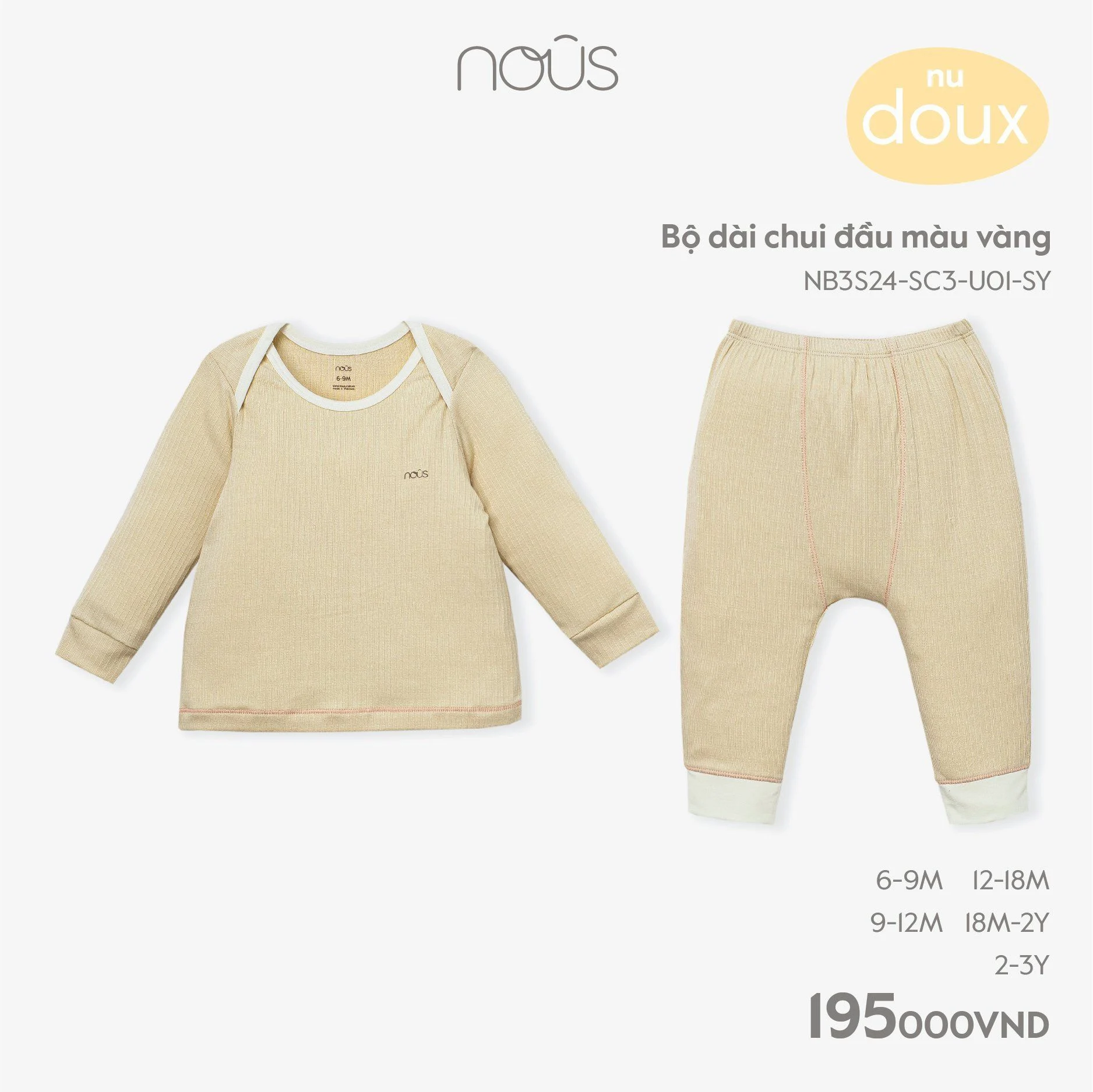 Bộ dài chui đầu NOUS