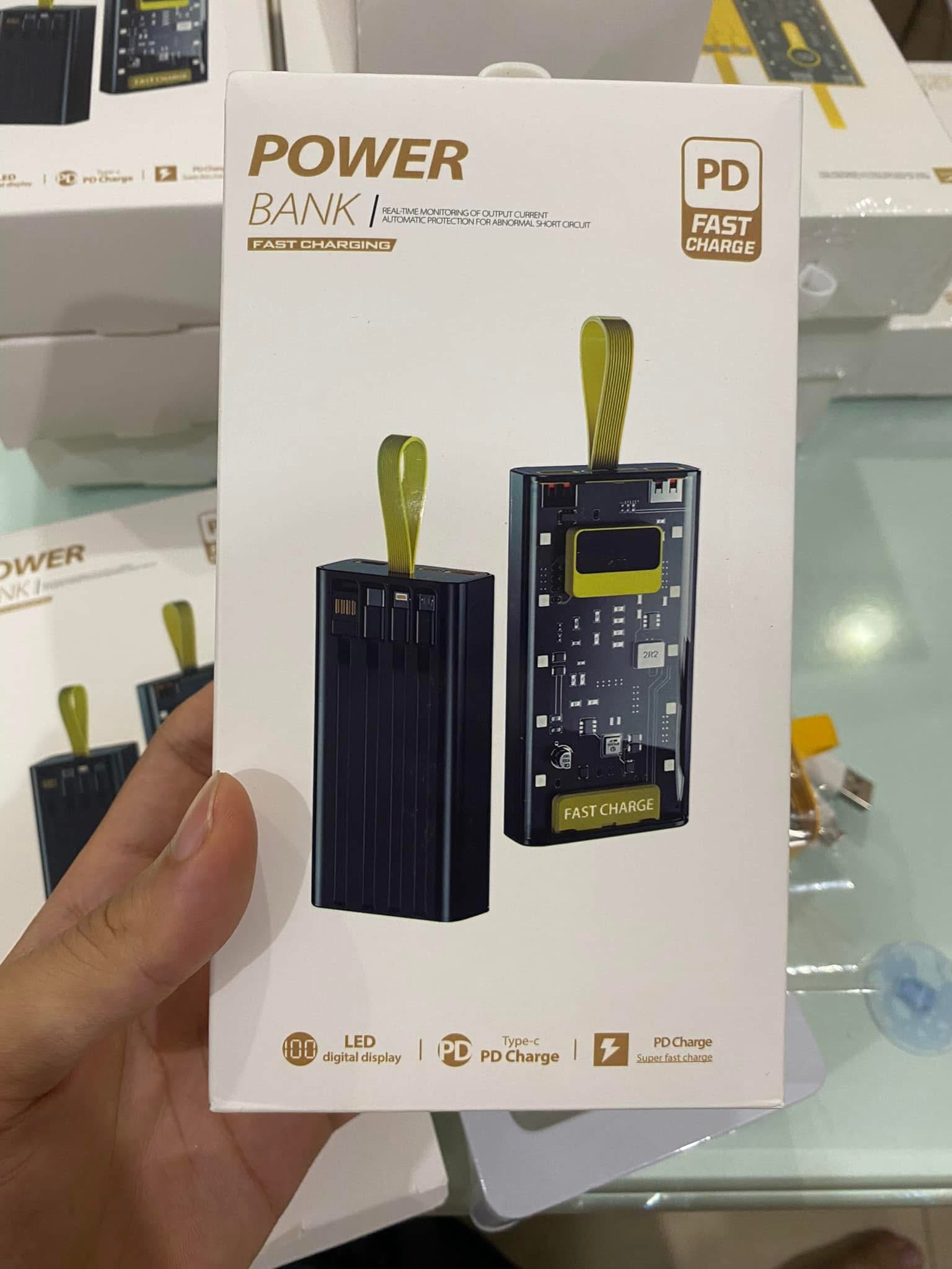 Sạc Dự Phòng 30000MAH Sạc Nhanh PD120W/20W Trong Suốt Tích Hợp 4 Dây Sạc_thumbnail_3