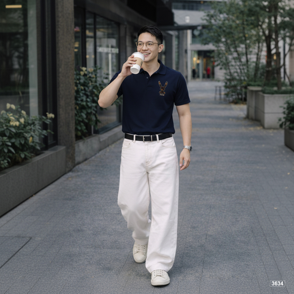 Áo polo cá sấu nam form vừa tôn dáng basic Polux 3634_thumbnail_4