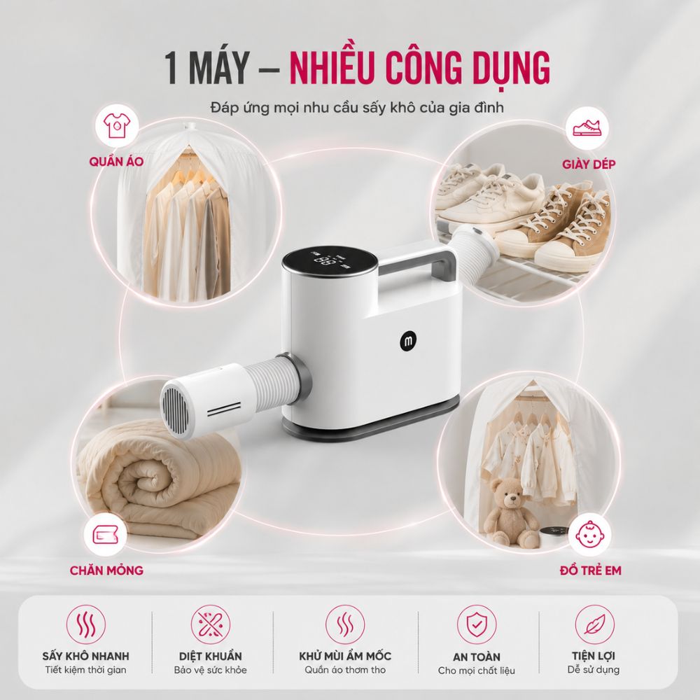 Máy sấy giày diệt khuẩn, khủ mùi hôi quần áo Kachi MK308_thumbnail_5