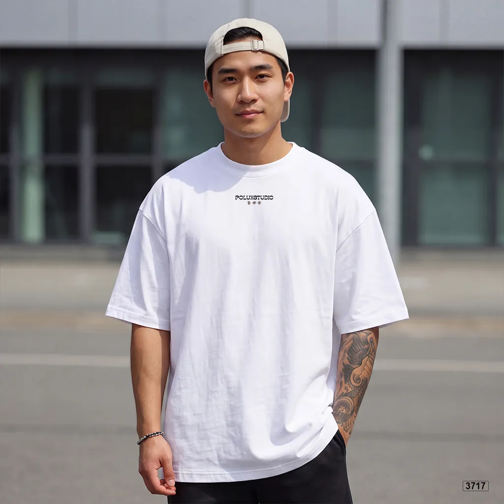 Áo thun nam form rộng streetwear style Polux 3717_thumbnail_7