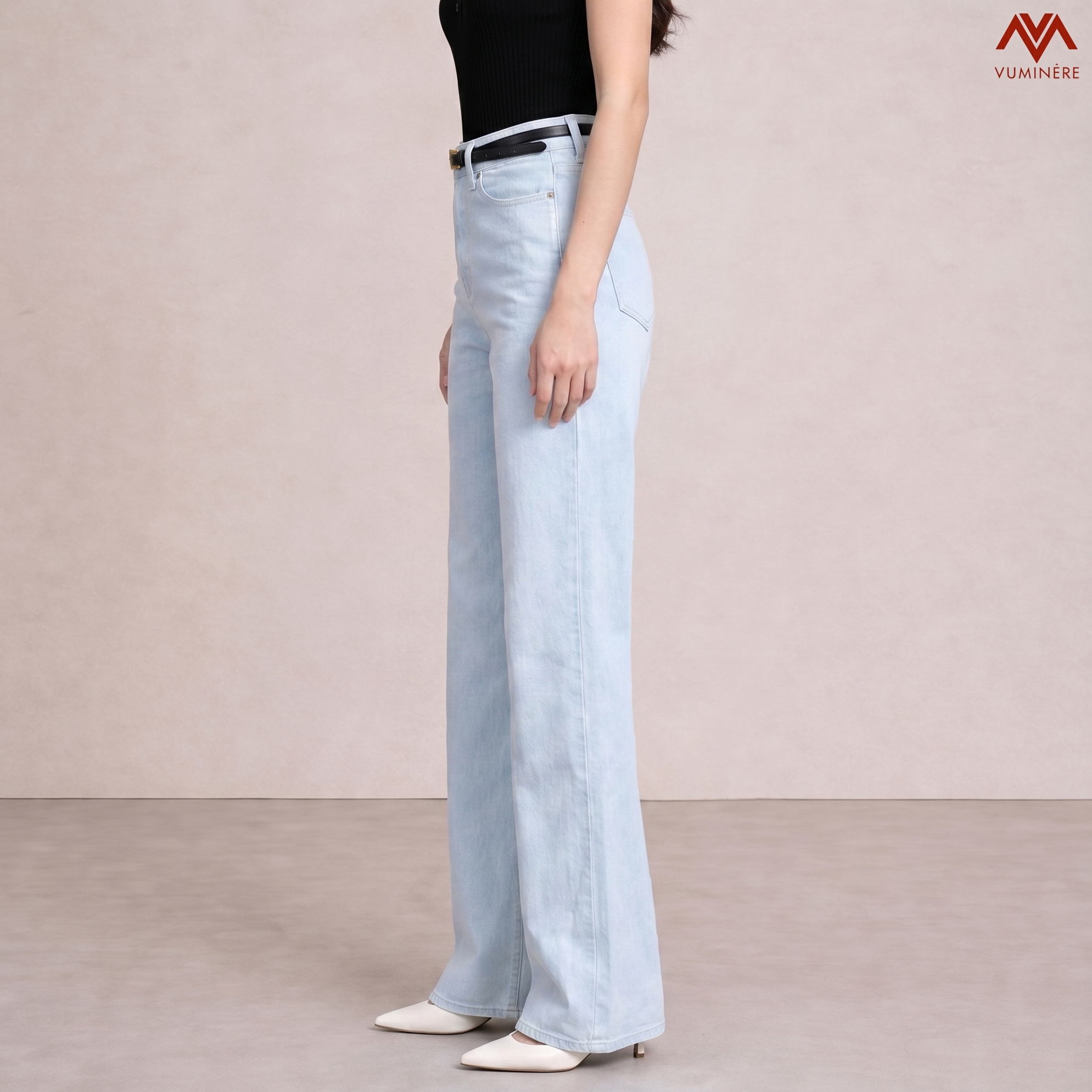  Quần Jeans nữ dáng loe nhẹ ( M8B )_thumbnail_4