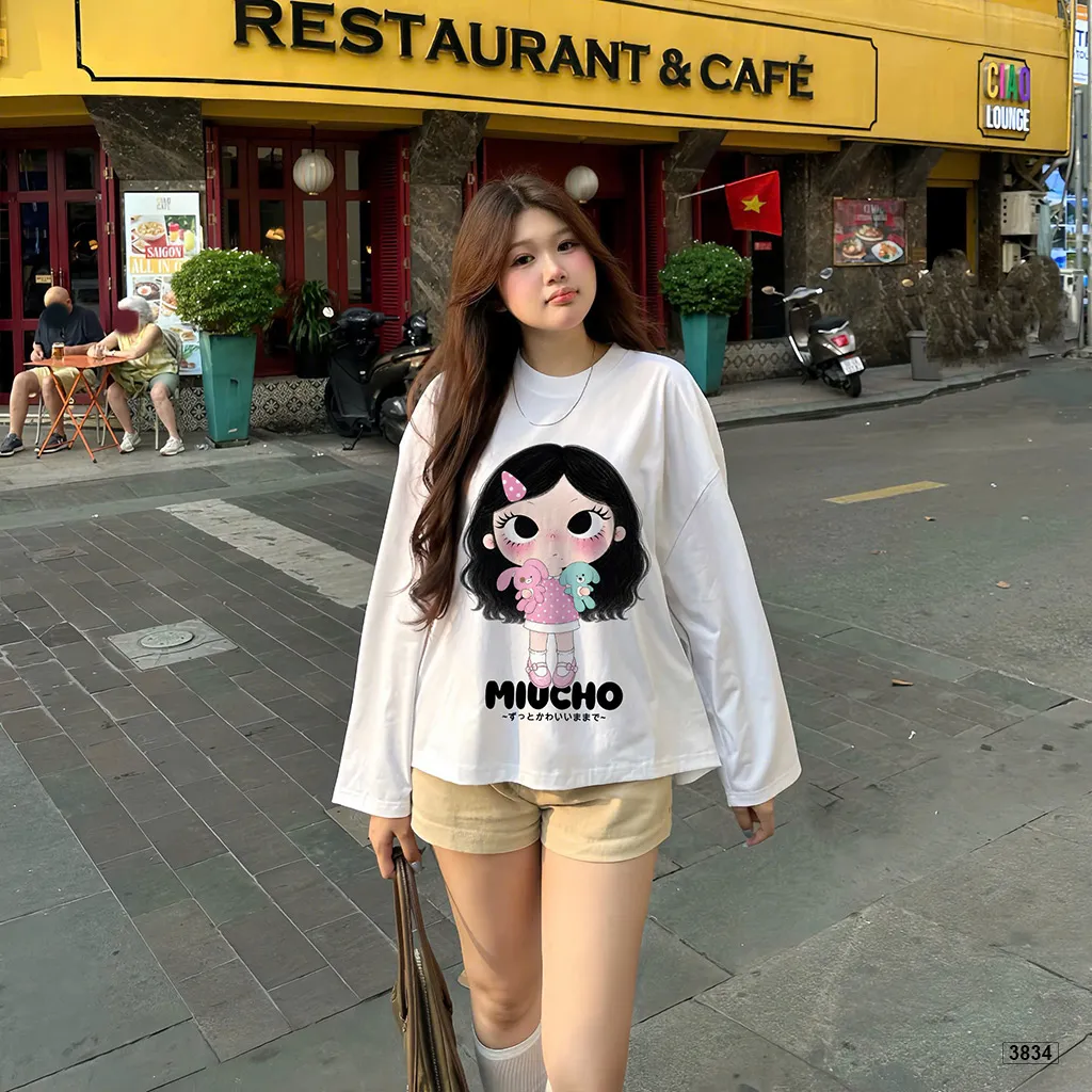 Áo thun boxy tay dài Baby Girl raglan mix màu Miucho 3834_thumbnail_5